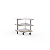 Steelite MGCMLX04CSXW - Modular Classic Corner Unit White Carrera Stainless Steel