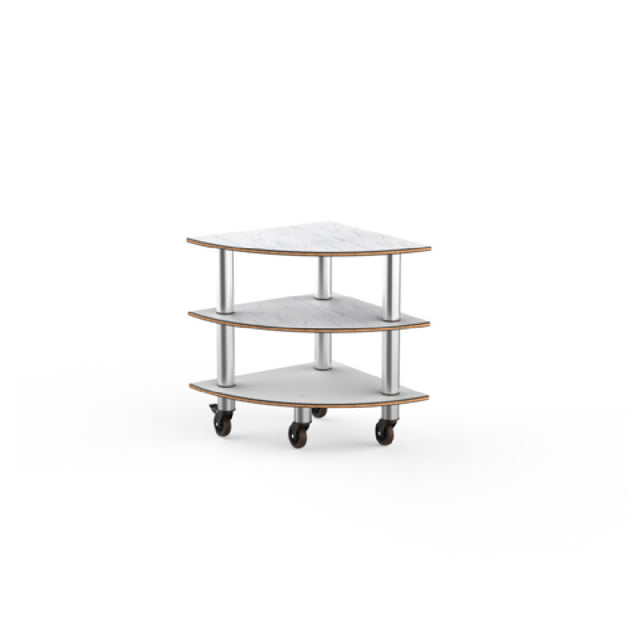 Steelite MGCMLX04CSXW - Modular Classic Corner Unit White Carrera Stainless Steel