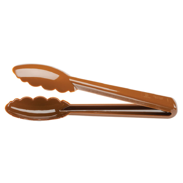 Mercer Culinary M35100BR Hell's Tools® Utility Tongs 9-1/2" Overall Length Scalloped Ends