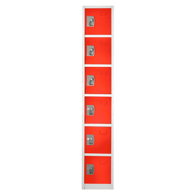 Alpine Industries ADI629-206-RED Storage Locker 72" H X 12" W Six-compartment