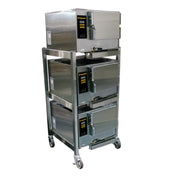 AccuTemp E32403E110 TPL Three Connected Evolution™ Boilerless Convection Steamers Featuring Steam Vector Technology