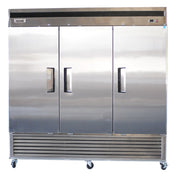 Bison BRR-71 Reach-In Refrigerator Three-section 71.0 Cu. Ft.