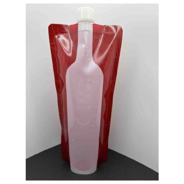 Buccaneer Container Corp 9025032030 (Buccaneer) Beverage Pouch 32 Oz. Deep Red & White