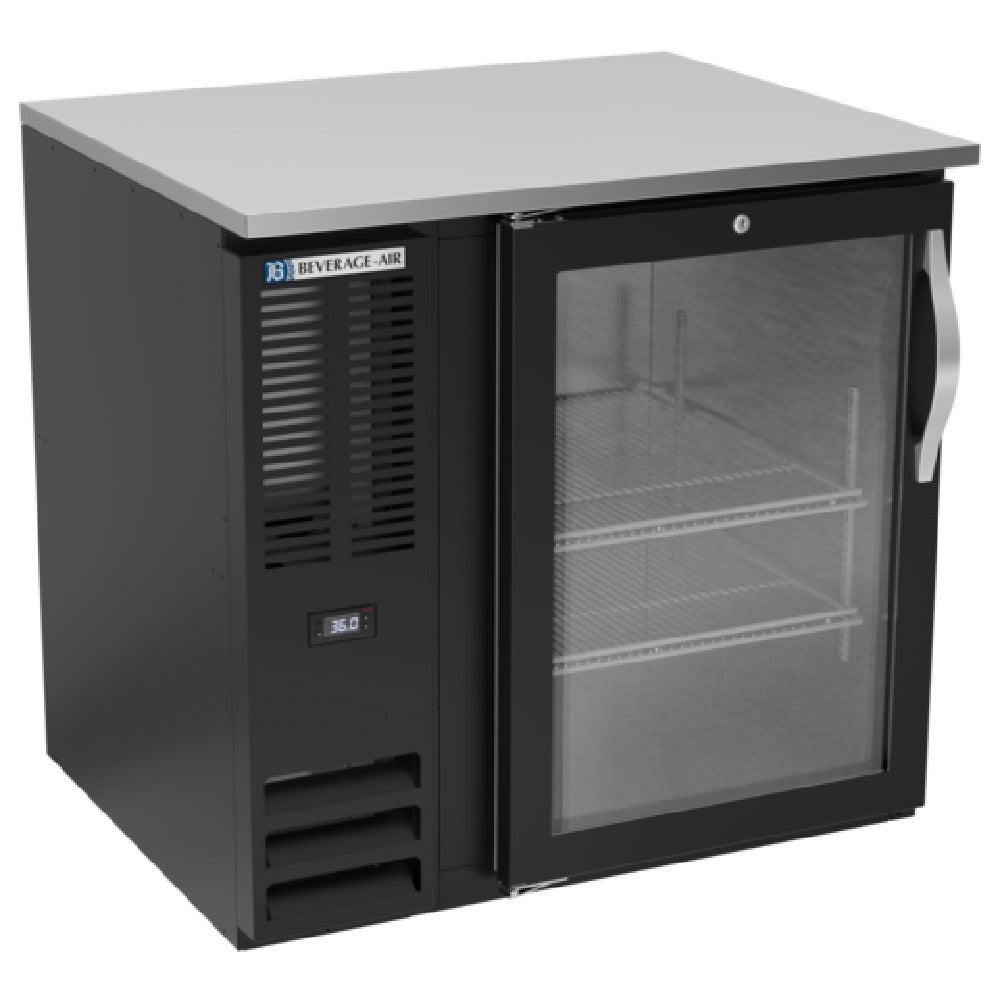 Beverage Air BB36HC-FG-B - Refrigerated Food Rated Back Bar Storage Cabinet, One-section