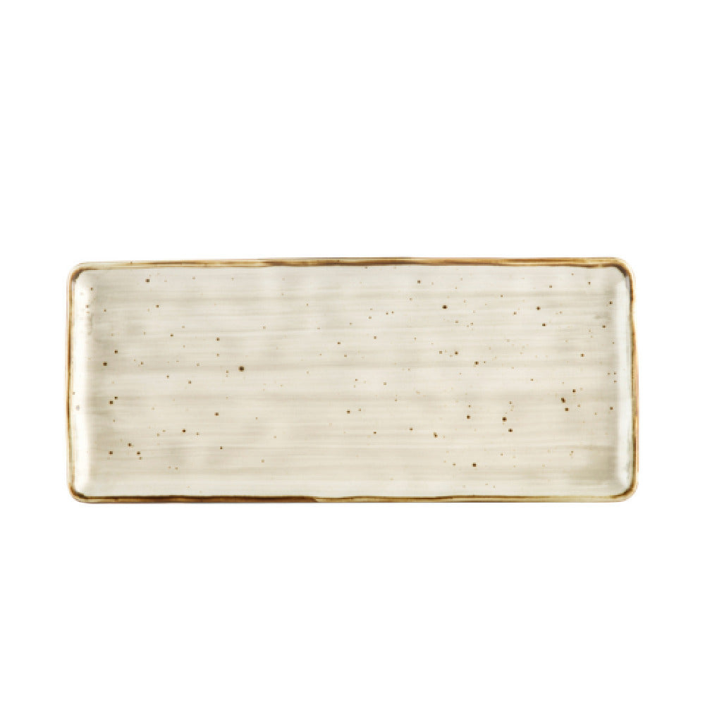 CAC China TUS-RT13-BGE Tucson Platter 12"L X 5-1/8"W X 1/2"H Rectangular