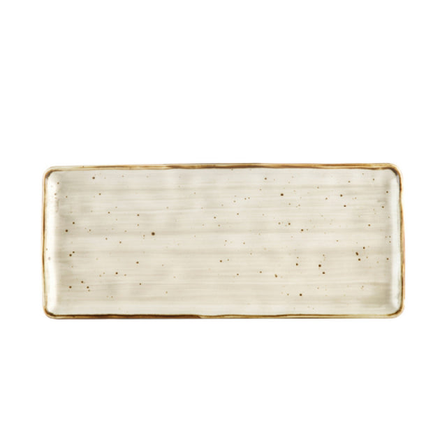 CAC China TUS-RT13-BGE Tucson Platter 12"L X 5-1/8"W X 1/2"H Rectangular