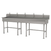 Advance Tabco FS-FM-100EF Multiwash Hand Sink Splash Mount Faucet Provision With Stainless Steel Legs And Flanged Feet