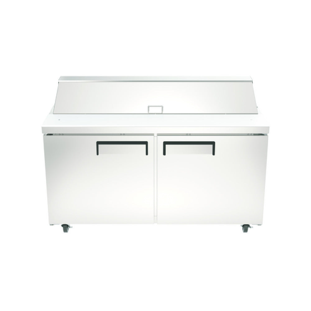 Hubert 22847 - Kratos Refrigerated Sandwich / Salad Prep Table, 60.2"W, 15 Cu.ft. Interior Capacity