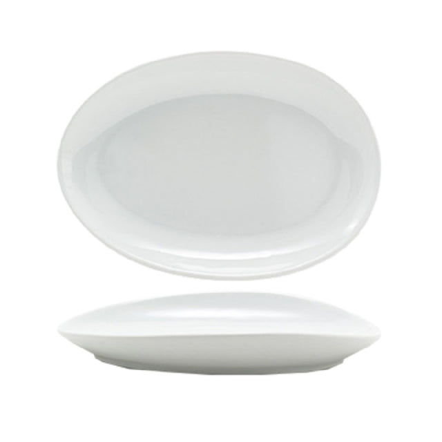 FOH DSP033WHP22 Tides™ Plate 8" X 5-1/2" Oval