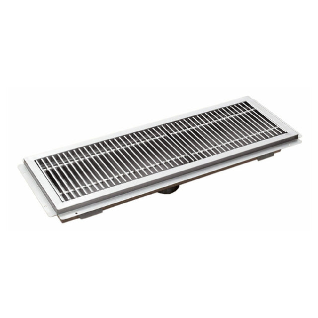 Omcan 44608 (44608) Floor Trough 12" X 36" With Stainless Steel Grating