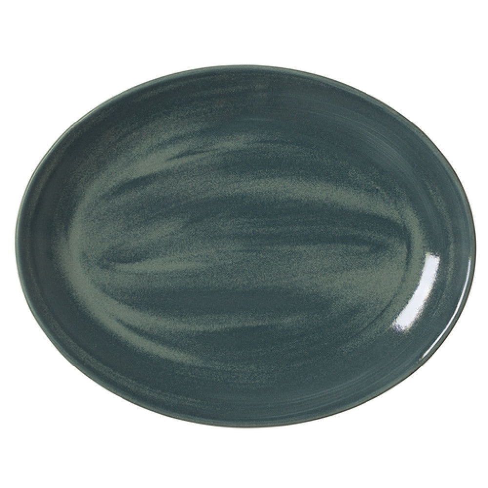 Steelite 17780145 Oval Coupe Platter 13.5" X 10.625" X 1.0" Revolution