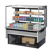 Turbo Air TOM-48L-UFD-S-3SI-N Drop-In Horizontal Open Display Case Low Profile
