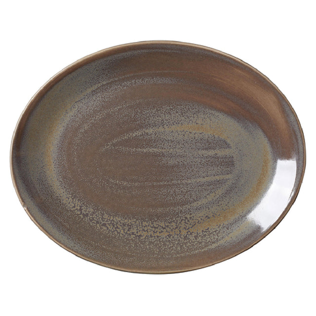Steelite 17750145 Oval Coupe Platter 13.5" X 10.625"Revolution Granite