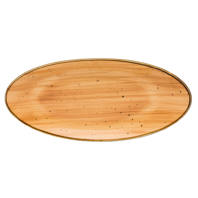 10 Strawberry St SAN-16OVPLTR-MAIZ - Plate, 15-15/16" X 7-7/16" X 2"H, Oval