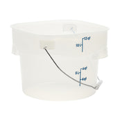 Cambro PWB12PROPP190 CamRound® FreshPro Pail With Bail 12 Qt. Capacity 11.4"L X 11.4"W X 8.9"H