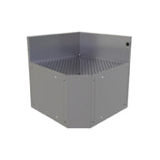 Glastender CIWA-75 Underbar Inside Wedge Corner Drainboard With Removable Perforated Insert