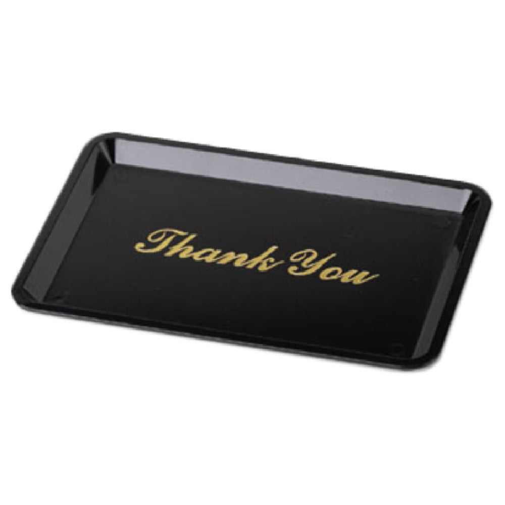 Royal ROY TT46 - Tip Tray, 4" X 6", Golden Imprint "thank You"