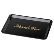 Royal ROY TT46 - Tip Tray, 4" X 6", Golden Imprint "thank You"