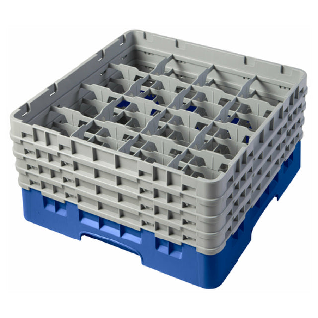 Cambro 16S800168 Camrack® Glass Rack With (4) Soft Gray Extenders Full Size