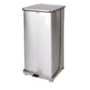 Rubbermaid FGST24SSPL The Defenders® Step Can 15" Sq X 30" H 13 Gallon
