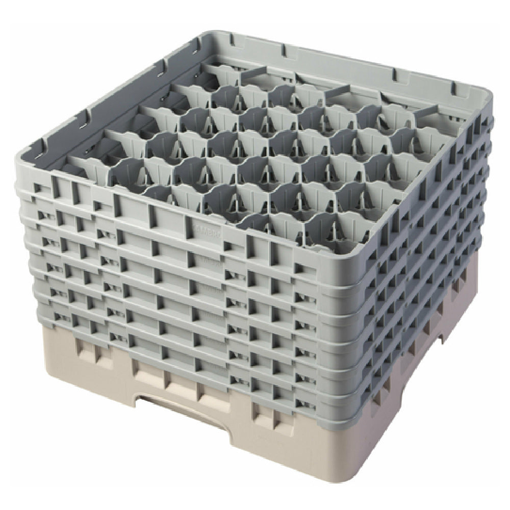 Cambro 30S1114184 Camrack® Glass Rack With (6) Soft Gray Extenders Full Size