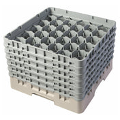 Cambro 30S1114184 Camrack® Glass Rack With (6) Soft Gray Extenders Full Size