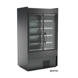 Structural Concepts BD4732 Oasis® Self-Service Refrigerated Case 47-1/4"W (2) Self-closing Swinging Front Clear Glass Doors