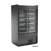Structural Concepts BD4732 Oasis® Self-Service Refrigerated Case 47-1/4"W (2) Self-closing Swinging Front Clear Glass Doors