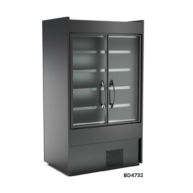 Structural Concepts BD4732 Oasis® Self-Service Refrigerated Case 47-1/4"W (2) Self-closing Swinging Front Clear Glass Doors