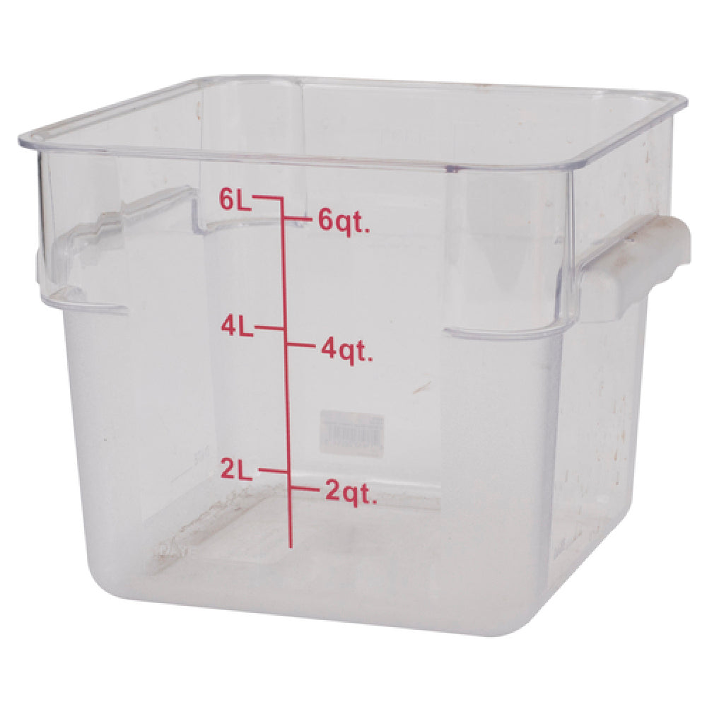 Stanton Trading PCS-6 Food Storage Container Square 6 Qt.