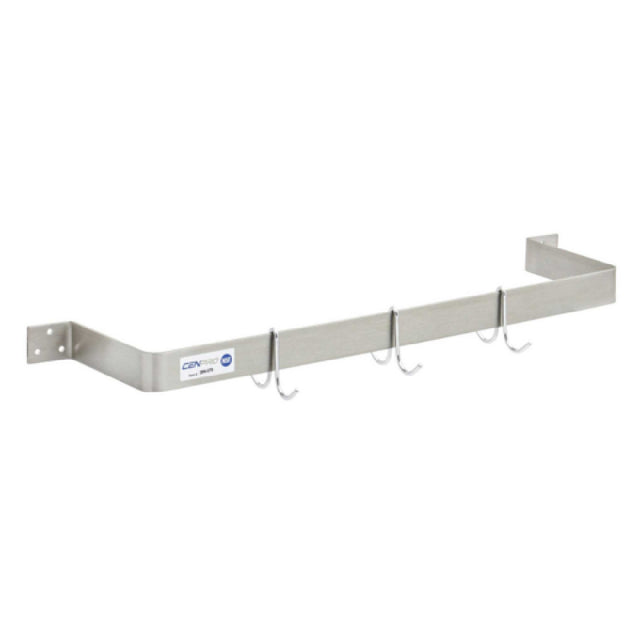 Hubert 24340 - CenPro Wall Mounted Single Line Pot Rack, 48", Stainless Steel
