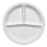 BauscherHepp 252424 Dish 3-compartment 10-1/8" Dia.