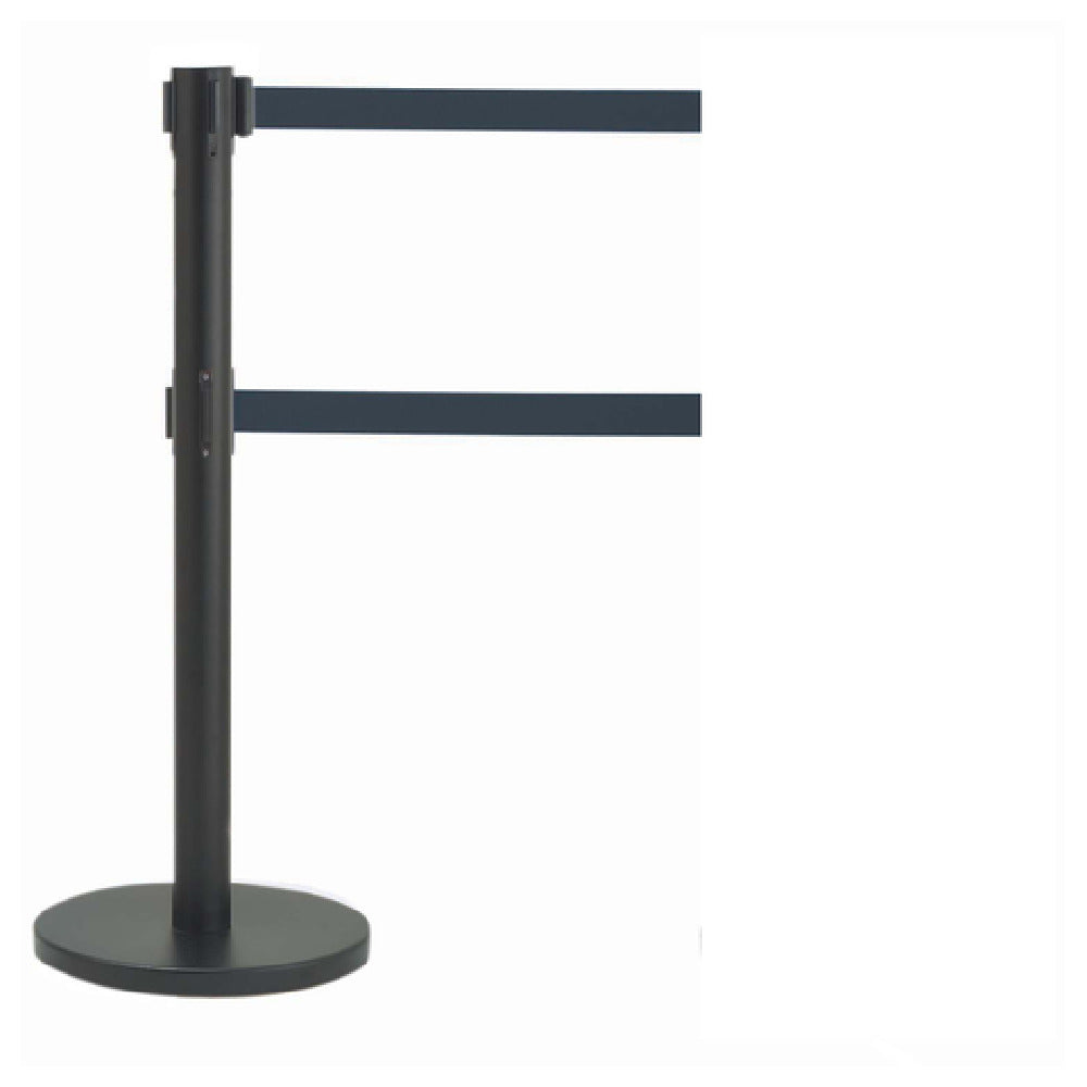 Aarco HBK-27BL HBK-27BL Form-A-Line™ System Dual Retractable Belt Style Has A Black Finish
