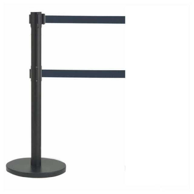 Aarco HBK-27BL HBK-27BL Form-A-Line™ System Dual Retractable Belt Style Has A Black Finish