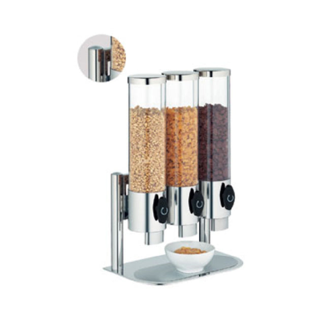 BauscherHepp 06.3640.6040 Cereal Dispenser Triple Dispensers 354.9 Oz. (118.3 Oz. Each Dispenser)