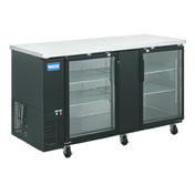 Hubert 147230 - Kratos Back Bar Cooler, 23.4 Cu. Ft., 69-3/25"W X 36-1/4"D X 38-3/4"H