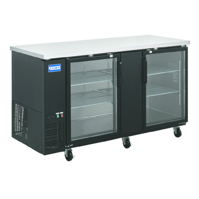 Hubert 147230 - Kratos Back Bar Cooler, 23.4 Cu. Ft., 69-3/25"W X 36-1/4"D X 38-3/4"H
