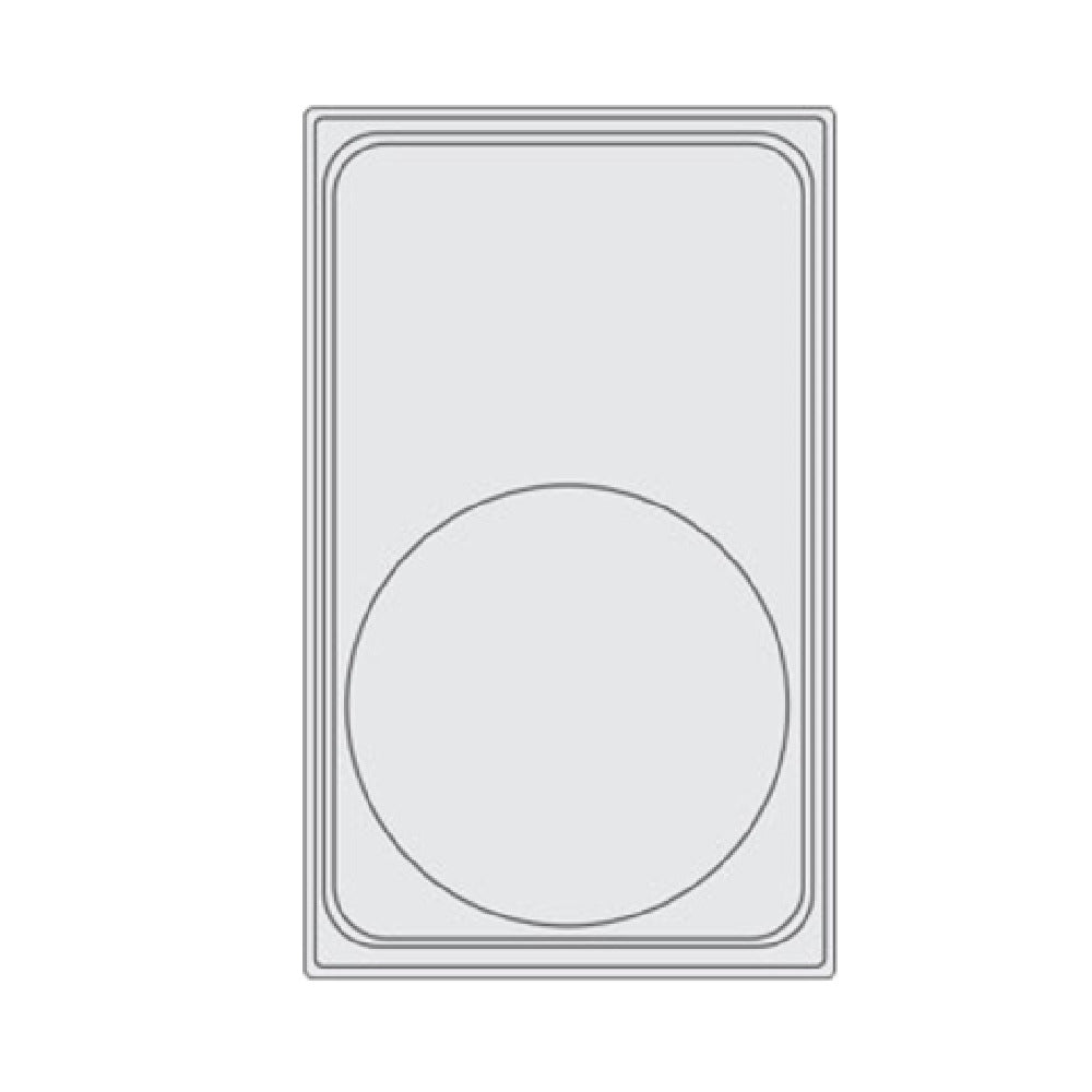 Vollrath 8240714 Miramar™ Template For (1) Large Round Decorative Pan Plain Stainless