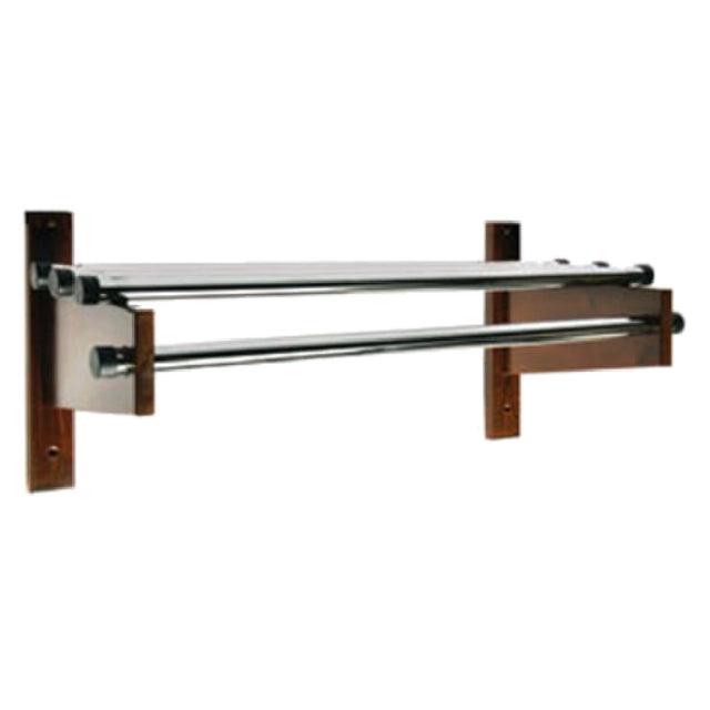 Central Specialties TDE-60 Coat Rack 49" 60" Unit 1" Metal Zinc Plated Hanging Rod