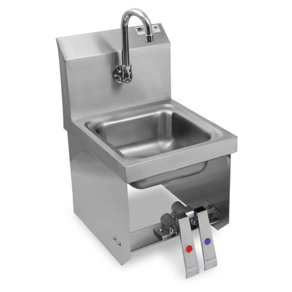 John Boos PBHS-W-0909-KV2MB-X Pro-Bowl Hand Sink Wall Mount 9"W X 9" Front-to-back X 5" Deep Bowl