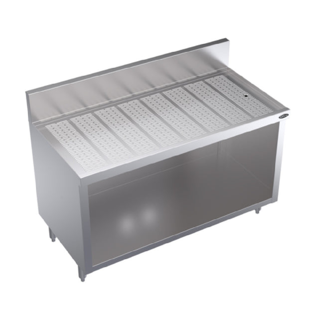 Krowne KR24-S48 Royal Series Underbar Drainboard With Open Cabinet Base 48"W X 24"D