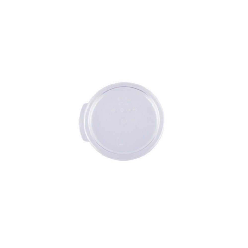 CAC China FS1R-1CV-C Food Storage Container Cover For 1 Qt. Container Round