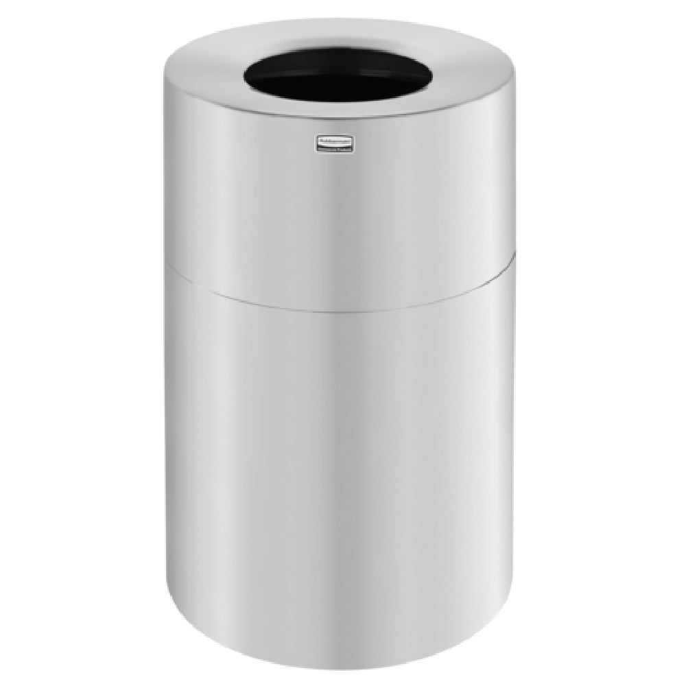 Rubbermaid FGAOT62SAPL Designer Line™ Aluminum Waste Receptacle 55 Gallon 24" Dia. X 35"H