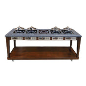 Bon Chef 50120 Residential Contemporary Induction Buffet 96" W X 30" D X 36" H With Wire Management System