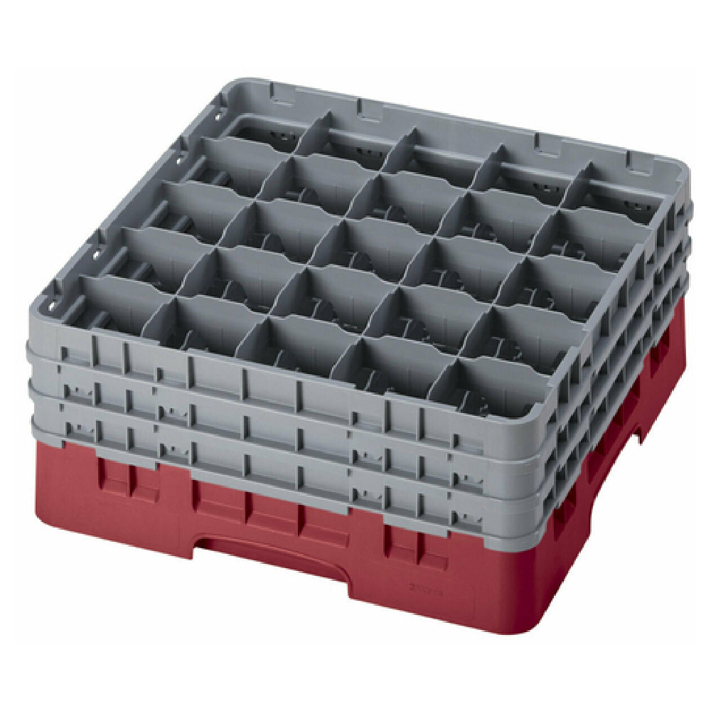 Cambro 25S738416 Camrack® Glass Rack With (3) Soft Gray Extenders Full Size