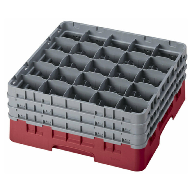 Cambro 25S738416 Camrack® Glass Rack With (3) Soft Gray Extenders Full Size
