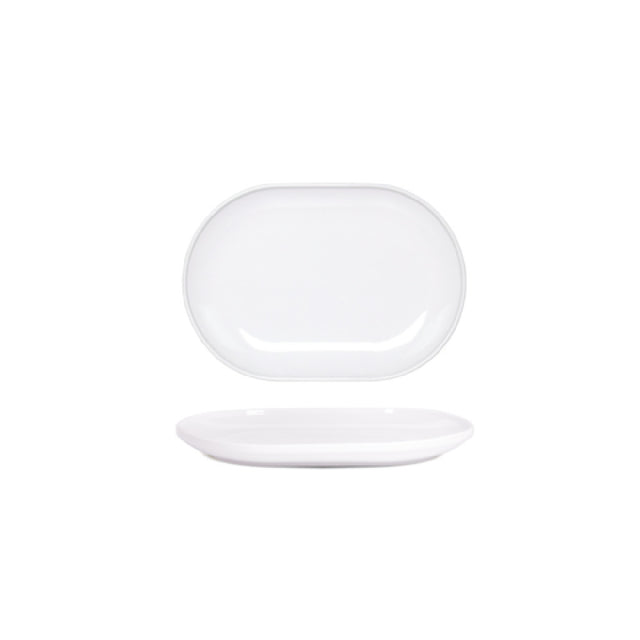 FOH DDP096WHP21 Bevel Plate 13" X 9" X 1.5"H Oval