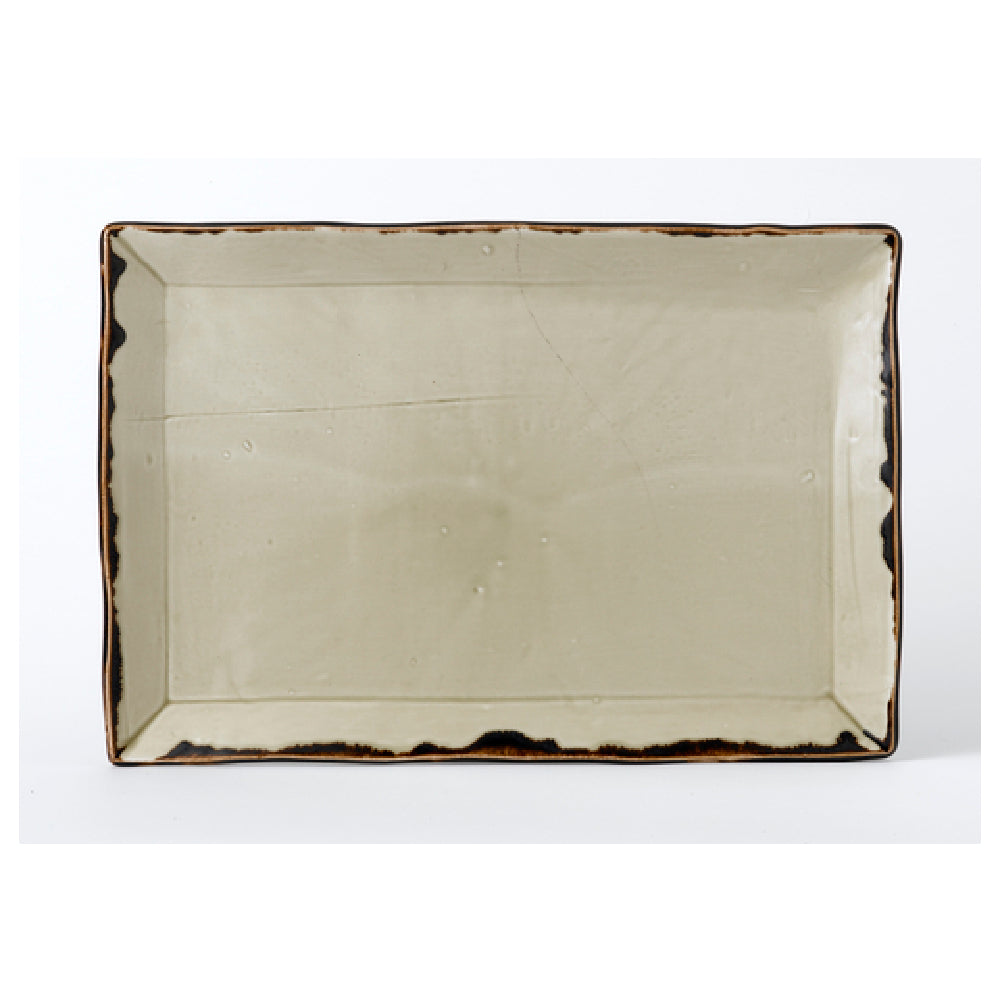 Arc Cardinal HL001 Dudson Harvest Linen Rectangle Tray (L:11.25'' X W:7.5'') Vitrified Ceramic
