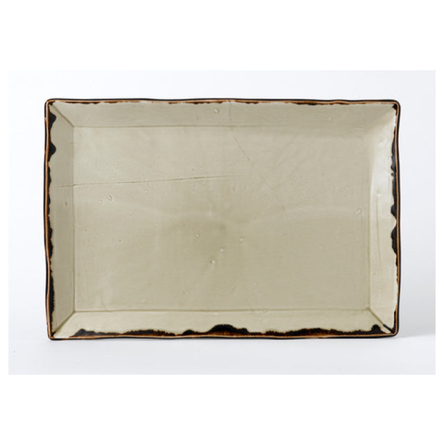 Arc Cardinal HL001 Dudson Harvest Linen Rectangle Tray (L:11.25'' X W:7.5'') Vitrified Ceramic