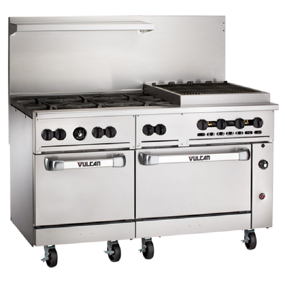 Vulcan 60SC-6B24CBP - Endurance™ Restaurant Range, LP, 60"